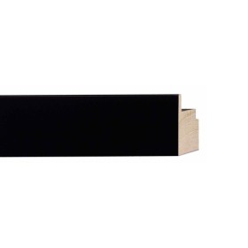 ENCADREMENT ( SANS VERRE ) PLATE NOIRE MATTE (SECTION CADRE : 30-41 (L X H mm)) Eurobaguette 1 - Colorart