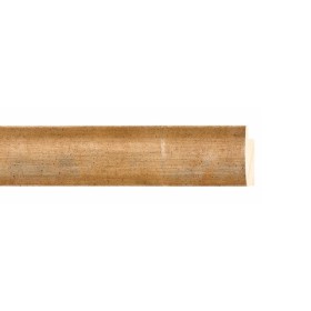 ENCADREMENT ( SANS VERRE ) MEPLAT DORE-BLANC (SECTION CADRE : 25-17 (L X H mm)) Eurobaguette 1 - Colorart