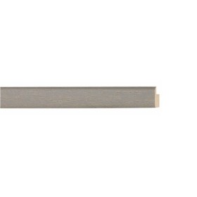 ENCADREMENT ( SANS VERRE ) GRISE CLAIRE STRIEE (SECTION CADRE : 13-14 (L X H mm)) Eurobaguette 1 - Colorart 