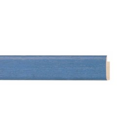 ENCADREMENT ( SANS VERRE ) BLEU CLAIRE STRIEE (SECTION CADRE : 23-14 (L X H mm)) Eurobaguette 1 - Colorart 
