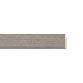 ENCADREMENT ( SANS VERRE ) GRISE CLAIRE STRIEE (SECTION CADRE : 23-14 (L X H mm)) Eurobaguette 1 - Colorart 