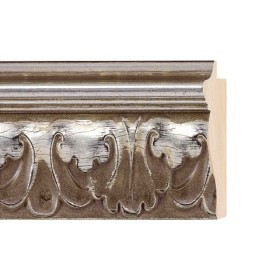 ENCADREMENT ( SANS VERRE ) ORNEMENT ARGENT ANTIQUE (SECTION CADRE : 72-43 (L X H mm)) Eurobaguette 1 - Colorart 