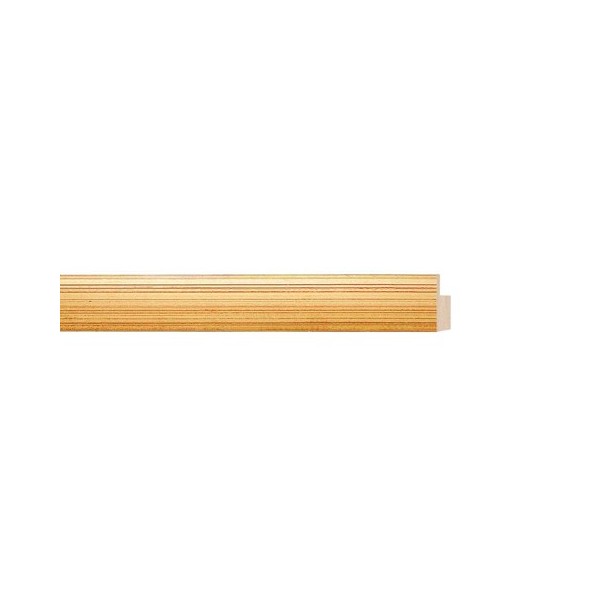 ENCADREMENT ( SANS VERRE ) PLAT DORE (SECTION CADRE : 15-15 (L X H mm)) Eurobaguette 1 - Colorart 