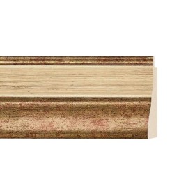 ENCADREMENT ( SANS VERRE ) CREUX DORE GORGE IVOIRE (SECTION CADRE : 53-26 (L X H mm)) Eurobaguette 1 - Colorart
