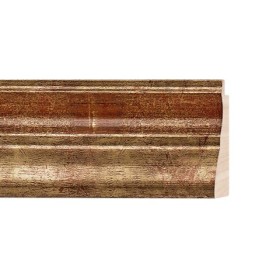 ENCADREMENT ( SANS VERRE ) CREUX DORE GORGE ROUGE (SECTION CADRE : 53-26 (L X H mm)) Eurobaguette 1 - Colorart