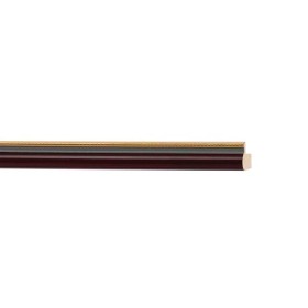 ENCADREMENT ( SANS VERRE ) BOMBE PALISSANDRE FILET DORE (SECTION CADRE : 11-15 (L X H mm)) Eurobaguette 1 - Colorart