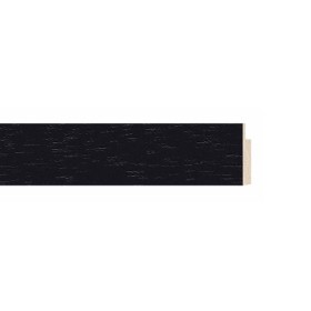 ENCADREMENT ( SANS VERRE ) NOIR PLAT RAMIN (SECTION CADRE : 25-15 (L X H mm)) Eurobaguette 1 - Colorart