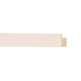 ENCADREMENT ( SANS VERRE ) PLAT FEUILLURE HAUTE RAMIN BLANC (SECTION CADRE : 20-30 (L X H mm)) Eurobaguette 1 - Colorart