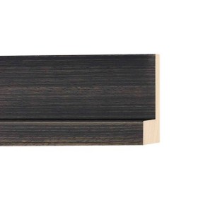 ENCADREMENT ( SANS VERRE ) CAISSE AMERICAINE GRIS FONCE (SECTION CADRE : 55-43 (L X H mm)) Eurobaguette 1 - Colorart 