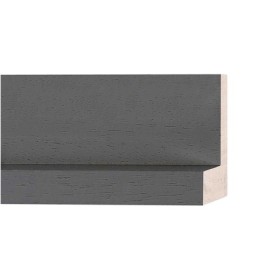 ENCADREMENT ( SANS VERRE ) CAISSE AMERICAINE "AUTHENTICA" GRIS (SECTION CADRE : 55-43 (L X H mm)) Eurobaguette 1 - Colorart