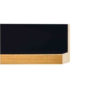 ENCADREMENT ( SANS VERRE ) CAISSE AMERICAINE NOIRE / OR (SECTION CADRE : 55-43 (L X H mm)) Eurobaguette 1 - Colorart