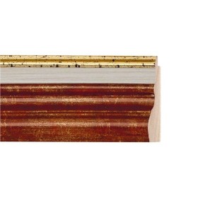 ENCADREMENT ( SANS VERRE ) "OPERA" CREUX ROUGE M.L. IVOIRE (SECTION CADRE : 54-30 (L X H mm)) Eurobaguette 1 - Colorart 