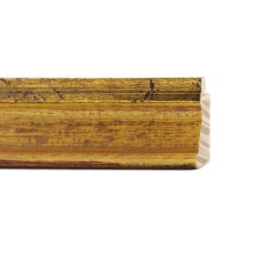 ENCADREMENT ( SANS VERRE ) "RAINBOW" JAUNE FILLET DORE (SECTION CADRE : 44-25 (L X H mm)) Eurobaguette 1 - Colorart 