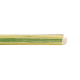 ENCADREMENT ( SANS VERRE ) "MAGNIFICENT" IMITATION OR CARAT VERT BROSSE (SECTION CADRE : 16-19 (L X H mm)) Eurobaguette 1 - Colo